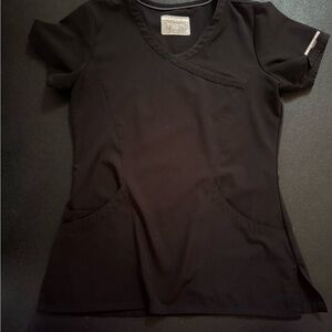 Skechers Black Short Sleeve Scrub Women's Top